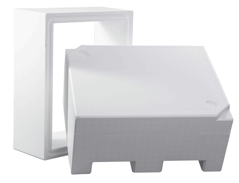 Palettenbox Small Pallet Shipper mit Ausatzrahmen aus EPS